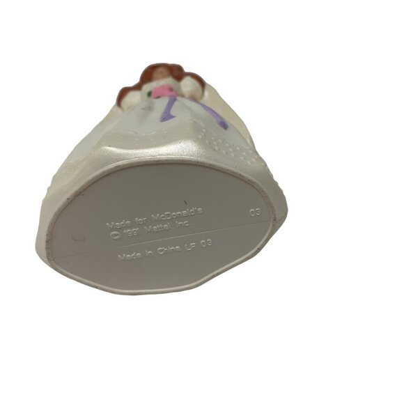 Barbie Bride Wedding 1991 Mcdonalds Happy Meal Toy Brown Hair Cake Topper Vtg - Picture 7 of 8